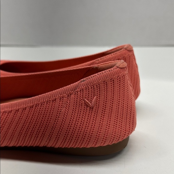Vivaia Ballet Flats Aria 5° Pointed Toe Knit Shoes Salmon Pink Size 40.5 9 - 9.5 - Picture 5 of 11